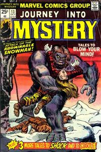 Cover for Journey into Mystery (Marvel, 1972 series) #13
