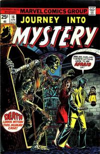 Cover for Journey into Mystery (Marvel, 1972 series) #16