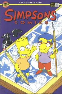 Cover for Simpsons Comics (Bongo, 1993 series) #13