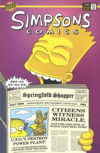 Cover for Simpsons Comics (Bongo, 1993 series) #19