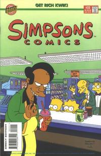Cover for Simpsons Comics (Bongo, 1993 series) #22