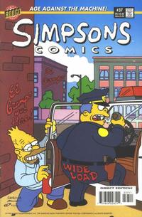 Cover for Simpsons Comics (Bongo, 1993 series) #37
