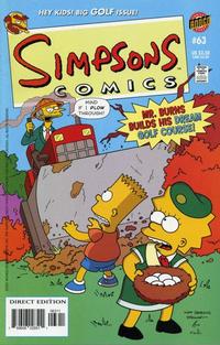 Cover for Simpsons Comics (Bongo, 1993 series) #63