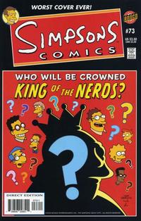 Cover Thumbnail for Simpsons Comics (Bongo, 1993 series) #73 [Direct Edition]