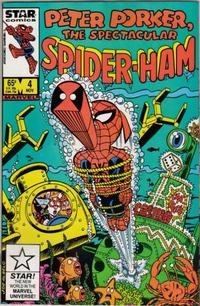 Cover for Peter Porker, the Spectacular Spider-Ham (Marvel, 1985 series) #4 [Direct]