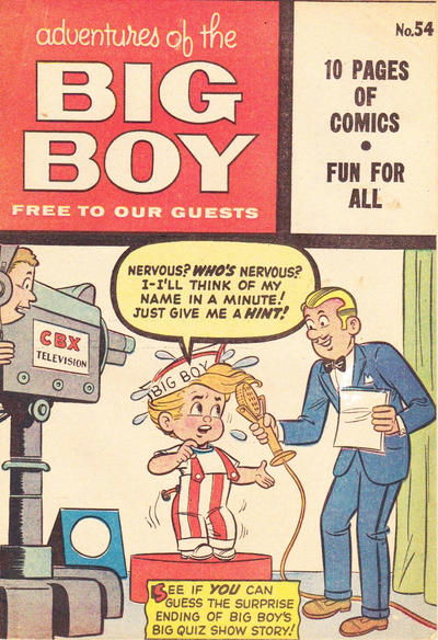 Cover for Adventures of the Big Boy (Webs Adventure Corporation, 1957 series) #54 [East]