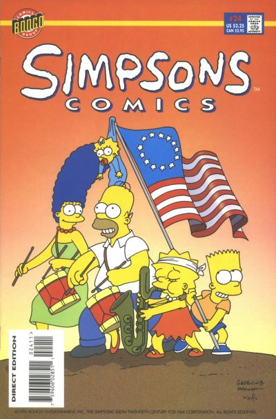 Cover for Simpsons Comics (Bongo, 1993 series) #24