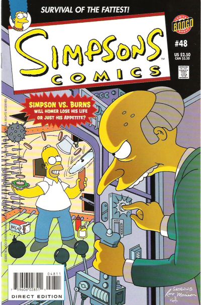 Cover for Simpsons Comics (Bongo, 1993 series) #48
