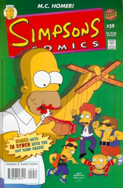 Cover for Simpsons Comics (Bongo, 1993 series) #59