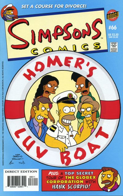 Cover for Simpsons Comics (Bongo, 1993 series) #66