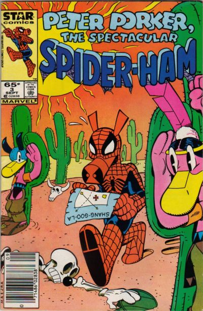 Cover for Peter Porker, the Spectacular Spider-Ham (Marvel, 1985 series) #3 [Newsstand]
