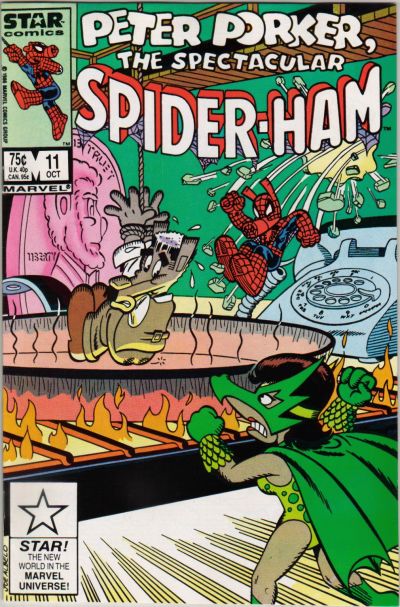 Cover for Peter Porker, the Spectacular Spider-Ham (Marvel, 1985 series) #11 [Direct]