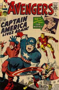 Cover Thumbnail for The Avengers (Marvel, 1963 series) #4 [Regular Edition]