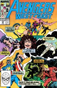 Cover Thumbnail for Avengers West Coast (Marvel, 1989 series) #49 [Direct]