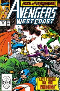 Cover Thumbnail for Avengers West Coast (Marvel, 1989 series) #55 [Direct]