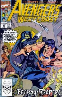 Cover for Avengers West Coast (Marvel, 1989 series) #65 [Direct]