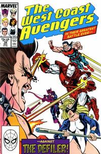 Cover for West Coast Avengers (Marvel, 1985 series) #38 [Direct]