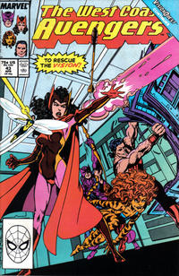 Cover for West Coast Avengers (Marvel, 1985 series) #43 [Direct]