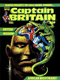 Cover for Captain Britain (Marvel UK, 1985 series) #10