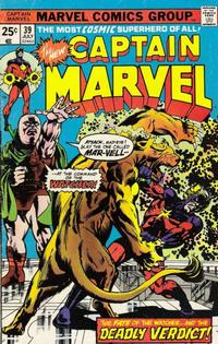 Cover for Captain Marvel (Marvel, 1968 series) #39 [Regular Edition]