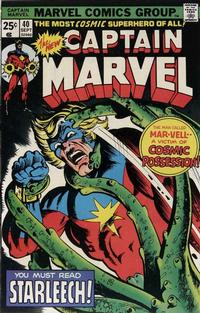 Cover for Captain Marvel (Marvel, 1968 series) #40 [Regular Edition]