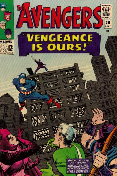 Cover for The Avengers (Marvel, 1963 series) #20 [Regular Edition]