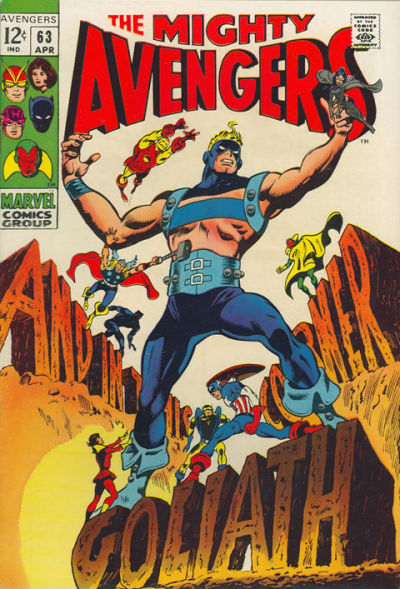 Cover for The Avengers (Marvel, 1963 series) #63