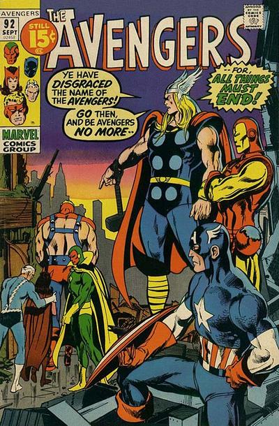 Cover for The Avengers (Marvel, 1963 series) #92 [Regular Edition]