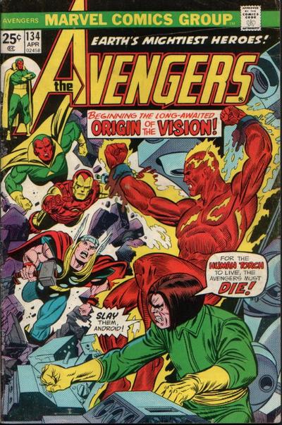 Cover for The Avengers (Marvel, 1963 series) #134
