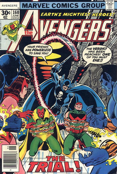 Cover for The Avengers (Marvel, 1963 series) #160 [30¢]