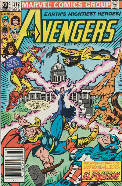 Cover for The Avengers (Marvel, 1963 series) #212 [Newsstand]