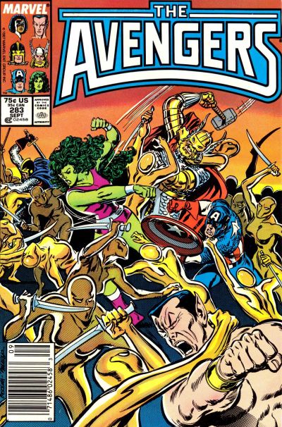 Cover for The Avengers (Marvel, 1963 series) #283 [Newsstand]