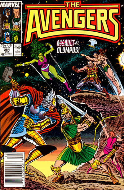 Cover for The Avengers (Marvel, 1963 series) #284 [Newsstand]