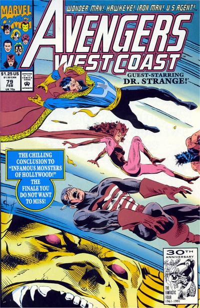 Cover for Avengers West Coast (Marvel, 1989 series) #79 [Direct]