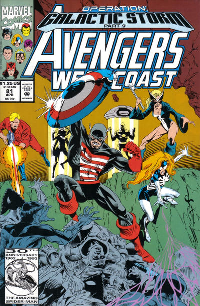 Cover for Avengers West Coast (Marvel, 1989 series) #81 [Direct]