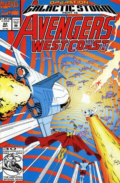 Cover for Avengers West Coast (Marvel, 1989 series) #82 [Direct]