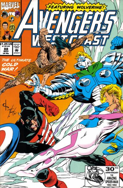 Cover for Avengers West Coast (Marvel, 1989 series) #88 [Direct]