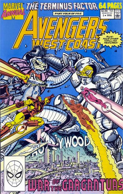 Cover for Avengers West Coast Annual (Marvel, 1990 series) #5 [Direct]