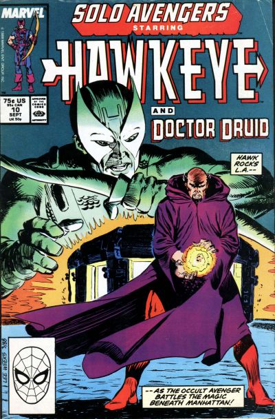 Cover for Solo Avengers (Marvel, 1987 series) #10