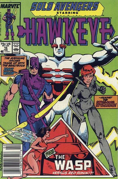 Cover for Solo Avengers (Marvel, 1987 series) #15 [Newsstand]
