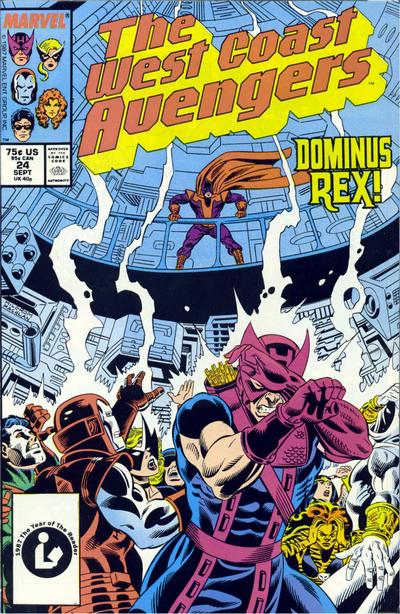 Cover for West Coast Avengers (Marvel, 1985 series) #24 [Direct]