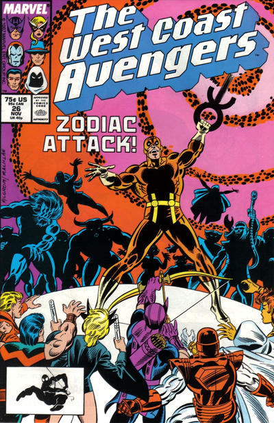 Cover for West Coast Avengers (Marvel, 1985 series) #26 [Direct]