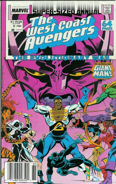 Cover for The West Coast Avengers Annual (Marvel, 1986 series) #3 [Newsstand]