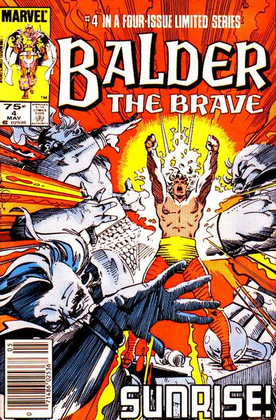 Cover for Balder the Brave (Marvel, 1985 series) #4 [Newsstand]