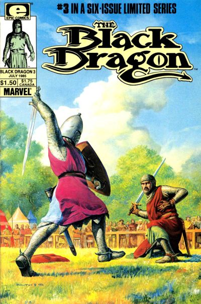 Cover for The Black Dragon (Marvel, 1985 series) #3