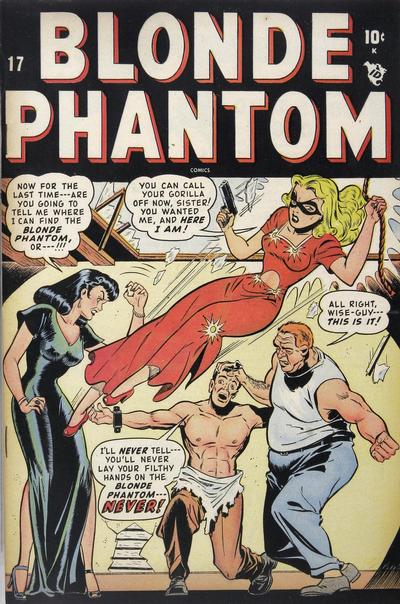 Cover for Blonde Phantom Comics (Marvel, 1946 series) #17