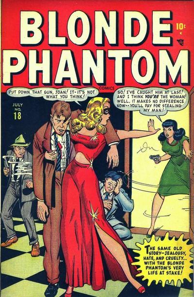 Cover for Blonde Phantom Comics (Marvel, 1946 series) #18