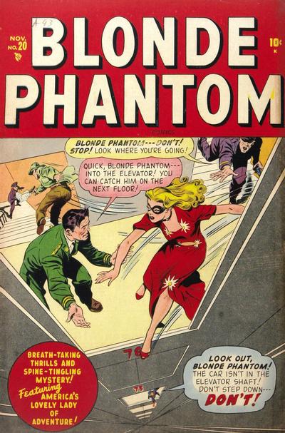 Cover for Blonde Phantom Comics (Marvel, 1946 series) #20