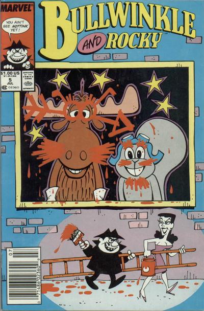 Cover for Bullwinkle and Rocky (Marvel, 1987 series) #5 [Newsstand]
