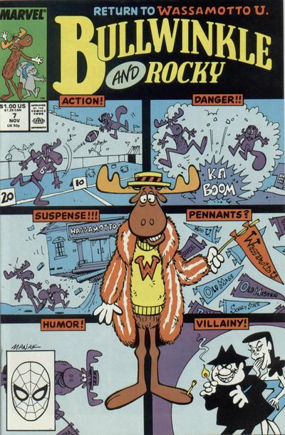 Cover for Bullwinkle and Rocky (Marvel, 1987 series) #7 [Direct]